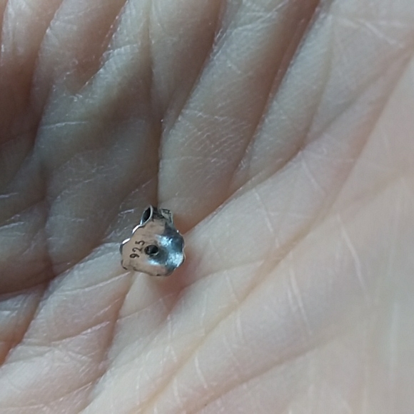 Sterling Silver Greek Design Earrings - Picture 5 of 5